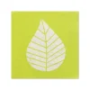 PAPSTAR Servietten, 3-lagig 1/4-Falz 25 cm x 25 cm grün "Graphic Leaves"