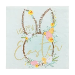 PAPSTAR Servietten, 3-lagig 1/4-Falz 33 cm x 33 cm "Easter Accents", 15 x 20 Stück
