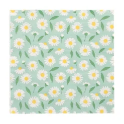 PAPSTAR Servietten, 3-lagig 1/4-Falz 33 cm x 33 cm "Lots of Daisies", 10 x 20 Stück