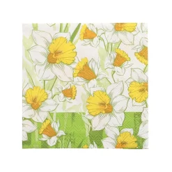 PAPSTAR Servietten, 3-lagig 1/4-Falz 25 cm x 25 cm "Narciso", 12 x 50 Stück