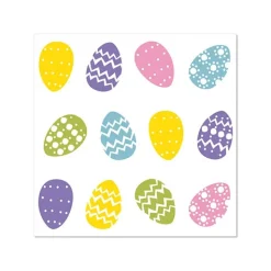 PAPSTAR Servietten, 3-lagig 1/4-Falz 25 cm x 25 cm "Coloured Eggs"