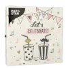 PAPSTAR Servietten, 3-lagig 1/4-Falz 33 cm x 33 cm "Let's Celebrate"