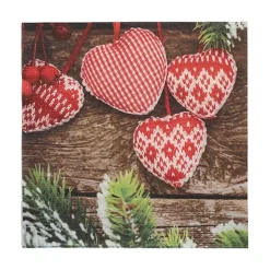 PAPSTAR Servietten, 3-lagig 1/4-Falz 33 cm x 33 cm "Mes Coeurs"