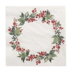 PAPSTAR Servietten, 3-lagig 1/4-Falz 33 cm x 33 cm "Holly Crown"