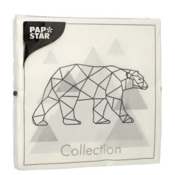 PAPSTAR Servietten, 3-lagig 1/4-Falz 33 cm x 33 cm "Teddy"