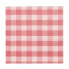 PAPSTAR Servietten, 1-lagig 1/4-Falz 33 cm x 33 cm rot/weiß "Vichy Karo"