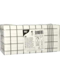 PAPSTAR Servietten, 2-lagig "PUNTO" 1/8-Falz 39 cm x 40 cm grau "Kitchen Towel" mikrogeprägt