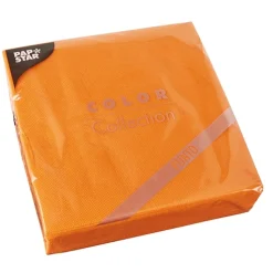 PAPSTAR Servietten, 2-lagig "PUNTO" 1/4-Falz 38 cm x 38 cm nektarine mikrogeprägt