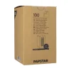 PAPSTAR Servietten, 2-lagig "PUNTO" 1/4-Falz 20 x 20 cm natur, in Spenderbox