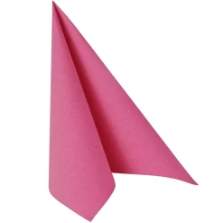 PAPSTAR Servietten "ROYAL Collection" 1/4-Falz 40 cm x 40 cm fuchsia, 8 x 20 Stück