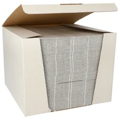 PAPSTAR Servietten "ROYAL Collection" 1/4-Falz 40 cm x 40 cm grau "Kitchen Craft", 100 Stück