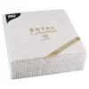 PAPSTAR Servietten "ROYAL Collection" 1/4-Falz 40 cm x 40 cm grau "Elegance"