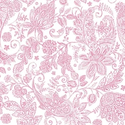 PAPSTAR Servietten "ROYAL Collection" 1/4-Falz 40 cm x 40 cm fuchsia "Paisley", 5 x 50 Stück