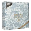PAPSTAR Servietten "ROYAL Collection" 1/4-Falz 40 cm x 40 cm blau "Paisley"