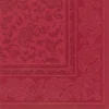 PAPSTAR Servietten "ROYAL Collection" 1/4-Falz 40 cm x 40 cm bordeaux "Ornaments", 5 x 50 Stück