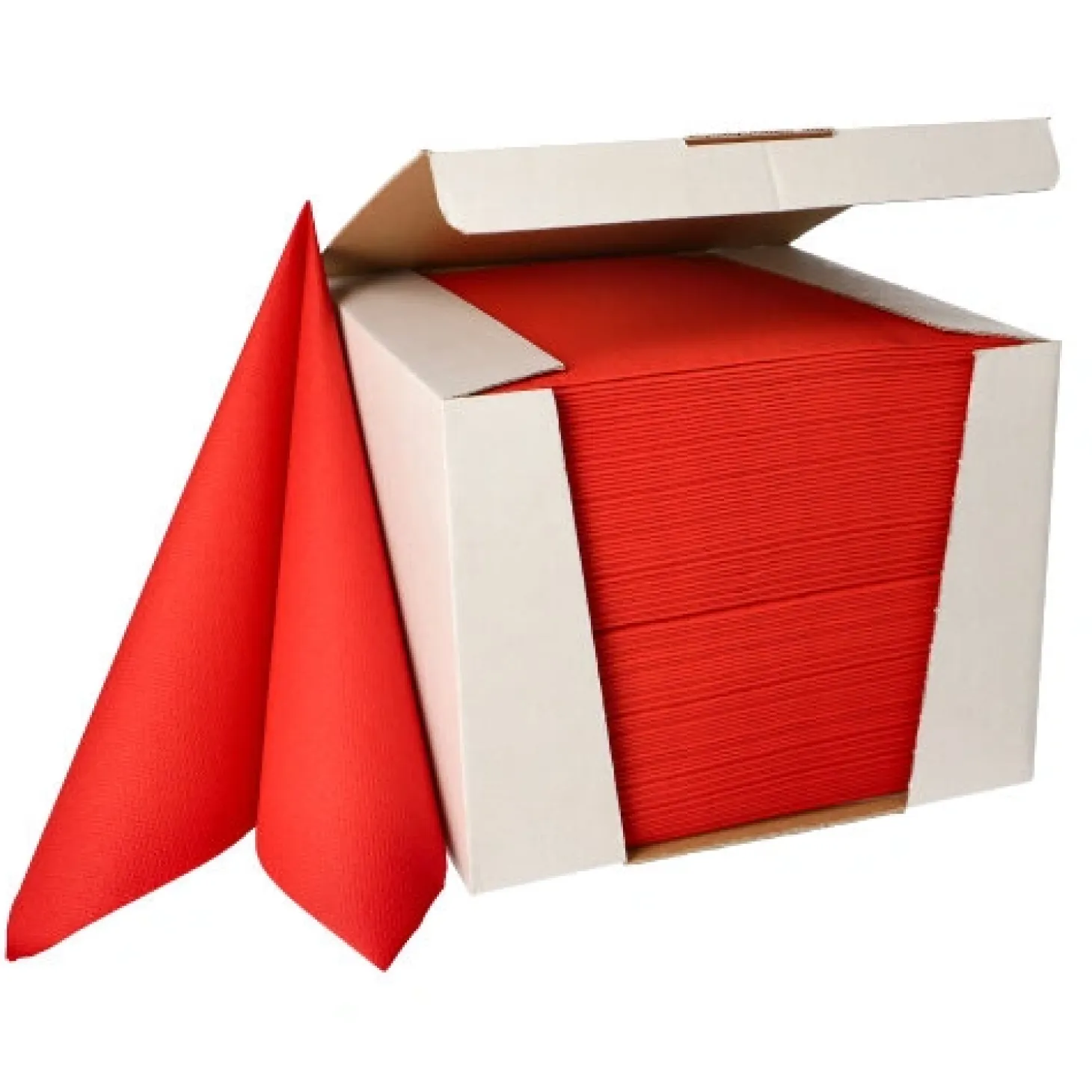 PAPSTAR Servietten "ROYAL Collection" 1/4-Falz 40 cm x 40 cm rot, 100 Stück