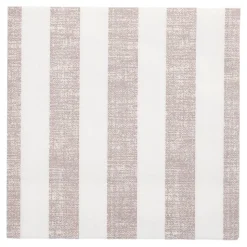PAPSTAR Servietten "ROYAL Collection" 1/4-Falz 40 cm x 40 cm mocca "Lines"