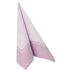 PAPSTAR Servietten "ROYAL Collection" 1/4-Falz 40 cm x 40 cm flieder "Linum", 8 x 20 Stück