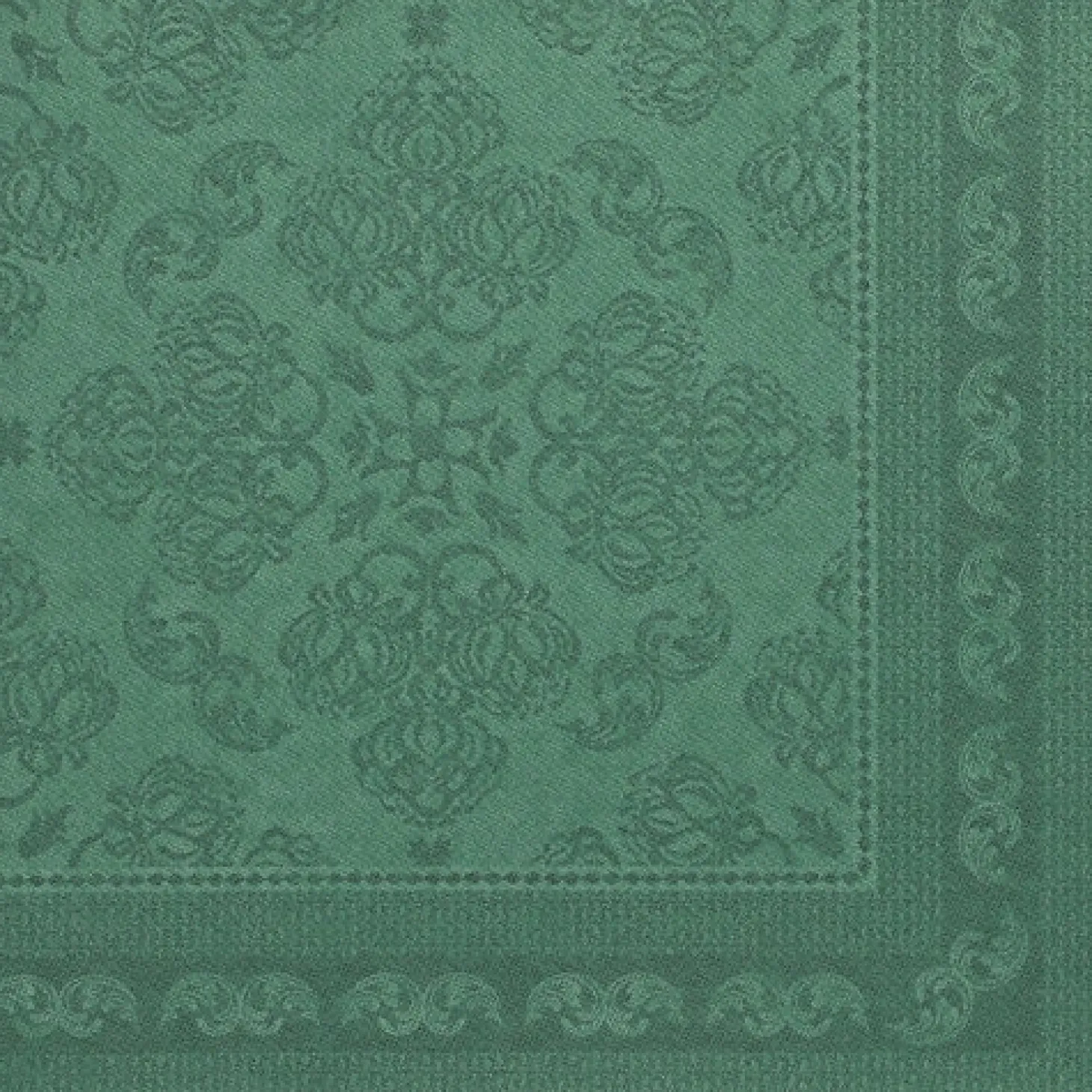 PAPSTAR Servietten "ROYAL Collection" 1/4-Falz 40 cm x 40 cm dunkelgrün "Arabesque"