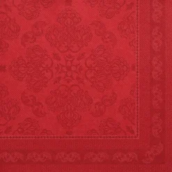 PAPSTAR Servietten "ROYAL Collection" 1/4-Falz 40 cm x 40 cm bordeaux "Arabesque"