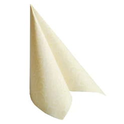 PAPSTAR Servietten "ROYAL Collection" 1/4-Falz 40 cm x 40 cm champagner "Casali", 5 x 50 Stück