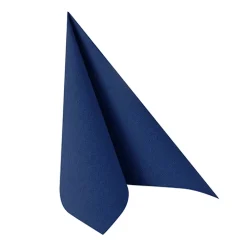 PAPSTAR Servietten "ROYAL Collection" 1/4-Falz 40 cm x 40 cm dunkelblau in Papierverpackung
