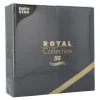 PAPSTAR Servietten "ROYAL Collection" 1/8-Falz 40 cm x 40 cm schwarz