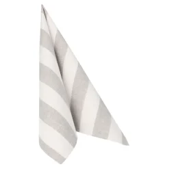 PAPSTAR Servietten "ROYAL Collection" 1/4-Falz 40 cm x 40 cm grau "Lines", 8 x 20 Stück