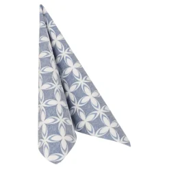 PAPSTAR Servietten "ROYAL Collection" 1/4-Falz 40 cm x 40 cm "Delft", 8 x 20 Stück
