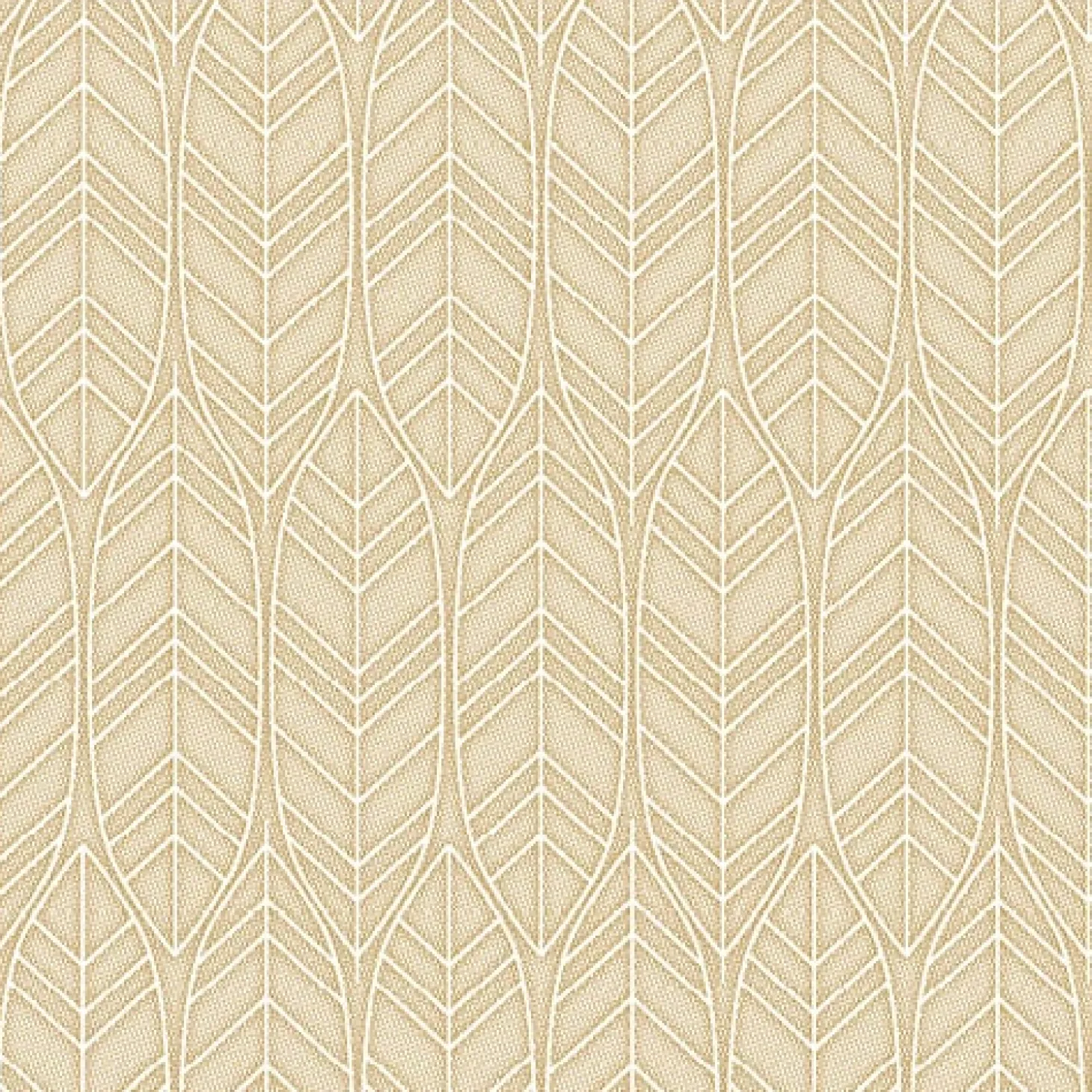 PAPSTAR Servietten "ROYAL Collection" 1/4-Falz 40 cm x 40 cm sand "Leaves"