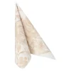 PAPSTAR Servietten "ROYAL Collection" 1/4-Falz 40 cm x 40 cm sand "Rose", 8 x 20 Stück