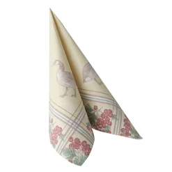 PAPSTAR Servietten "ROYAL Collection" 1/4-Falz 40 cm x 40 cm "Goose"