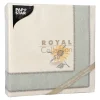 PAPSTAR Servietten "ROYAL Collection" 1/4-Falz 40 cm x 40 cm "Sunflower"