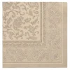 PAPSTAR Servietten "ROYAL Collection" 1/4-Falz 40 cm x 40 cm sand "Ornaments", 8 x 20 Stück