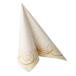 PAPSTAR Servietten "ROYAL Collection" 1/4-Falz 40 cm x 40 cm gold "Megan"