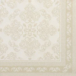 PAPSTAR Servietten "ROYAL Collection" 1/4-Falz 40 cm x 40 cm champagner "Arabesque"