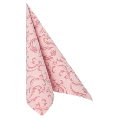 PAPSTAR Servietten "ROYAL Collection" 1/4-Falz 40 cm x 40 cm bordeaux "Damascato", 8 x 20 Stück