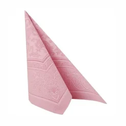 PAPSTAR Servietten "ROYAL Collection" 1/4-Falz 40 cm x 40 cm rosa "Ornaments"