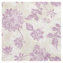 PAPSTAR Servietten "ROYAL Collection" 1/4-Falz 40 cm x 40 cm lila "Flowers", 8 x 20 Stück