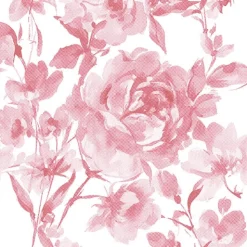 PAPSTAR Servietten "ROYAL Collection" 1/4-Falz 40 cm x 40 cm bordeaux "Rose"
