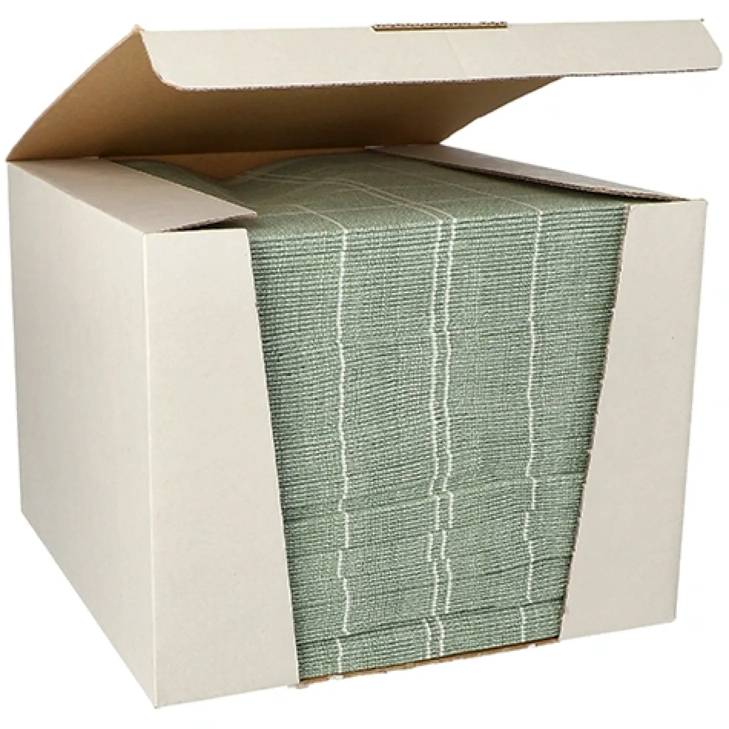 PAPSTAR Servietten "ROYAL Collection" 1/4-Falz 40 cm x 40 cm dunkelgrün "Kitchen Craft"