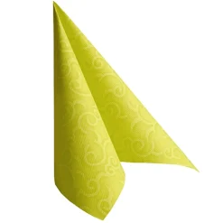 PAPSTAR Servietten "ROYAL Collection" 1/4-Falz 40 cm x 40 cm limonengrün "Casali"