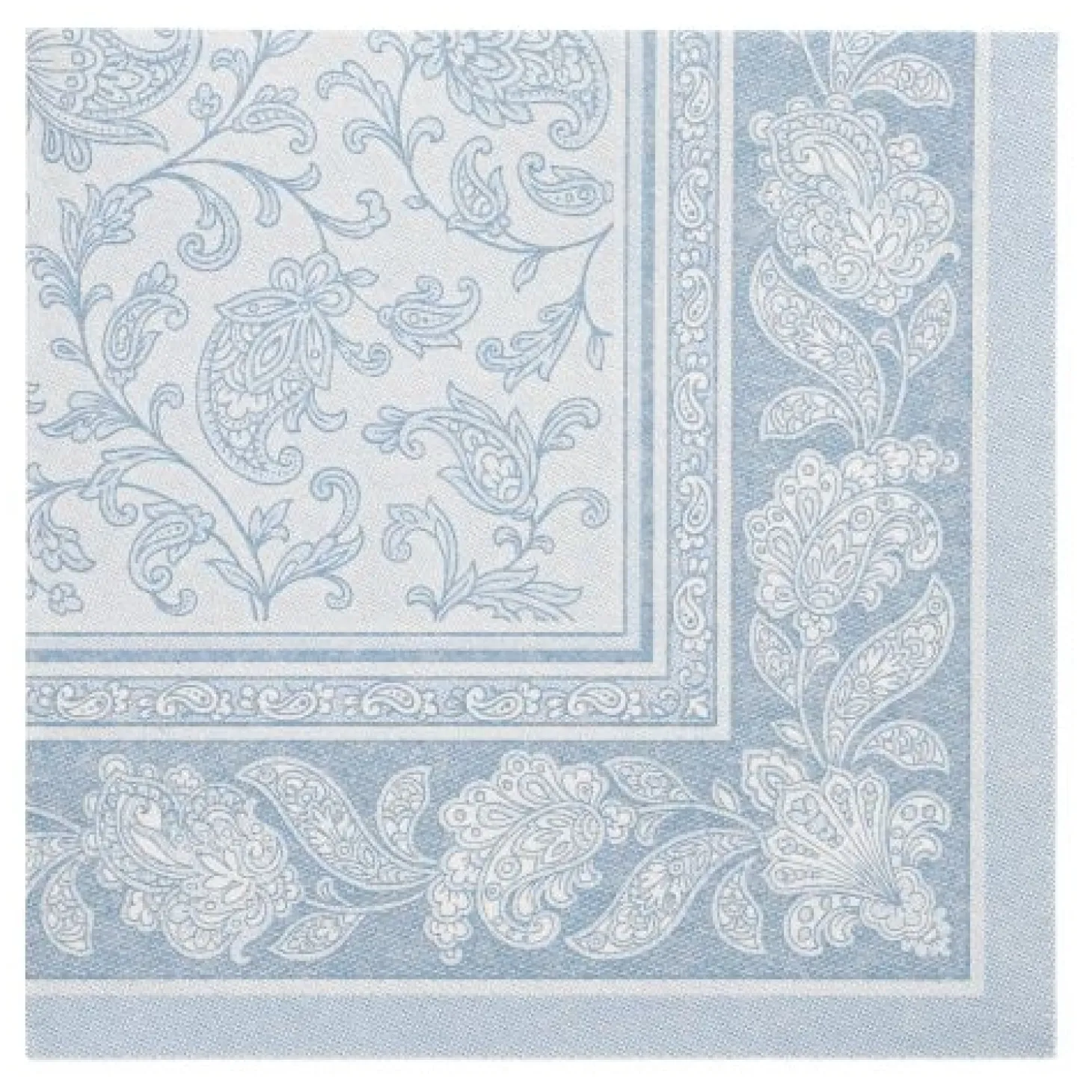 PAPSTAR Servietten "ROYAL Collection" 1/4-Falz 40 cm x 40 cm arktikblau "Ornaments", 8 x 20 Stück