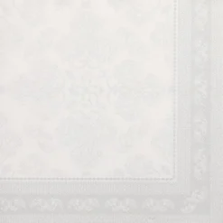 PAPSTAR Servietten "ROYAL Collection" 1/4-Falz 40 cm x 40 cm weiß "Arabesque"