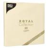 PAPSTAR Servietten "ROYAL Collection" 1/4-Falz 40 cm x 40 cm champagner, 8 x 20 Stück