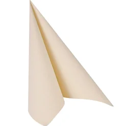 PAPSTAR Servietten "ROYAL Collection" 1/4-Falz 40 cm x 40 cm champagner, 8 x 20 Stück