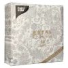 PAPSTAR Servietten "ROYAL Collection" 1/4-Falz 40 cm x 40 cm grau "Paisley"