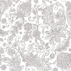 PAPSTAR Servietten "ROYAL Collection" 1/4-Falz 40 cm x 40 cm grau "Paisley"