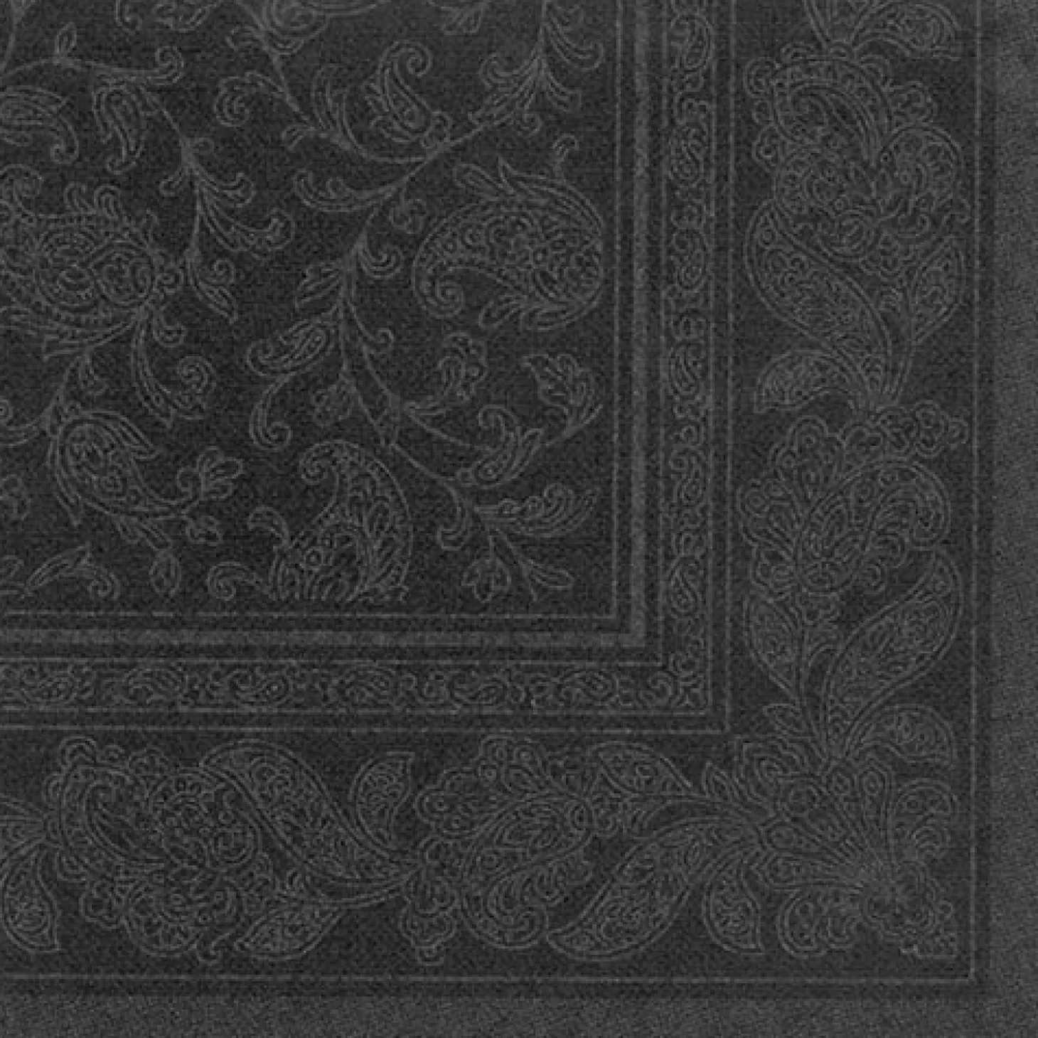 PAPSTAR Servietten "ROYAL Collection" 1/4-Falz 40 cm x 40 cm schwarz "Ornaments", 5 x 50 Stück