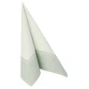 PAPSTAR Servietten "ROYAL Collection" 1/4-Falz 40 cm x 40 cm jadegrün "Linum", 8 x 20 Stück